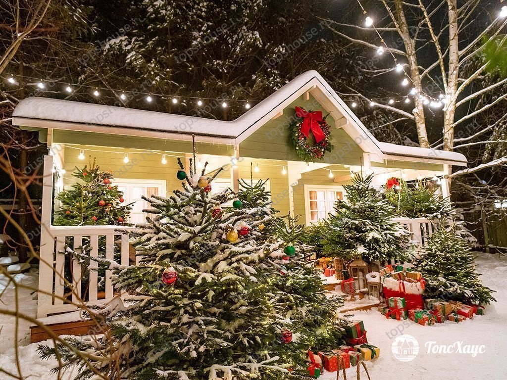 Дачный дом с мезонином «Объятия старины». 16291