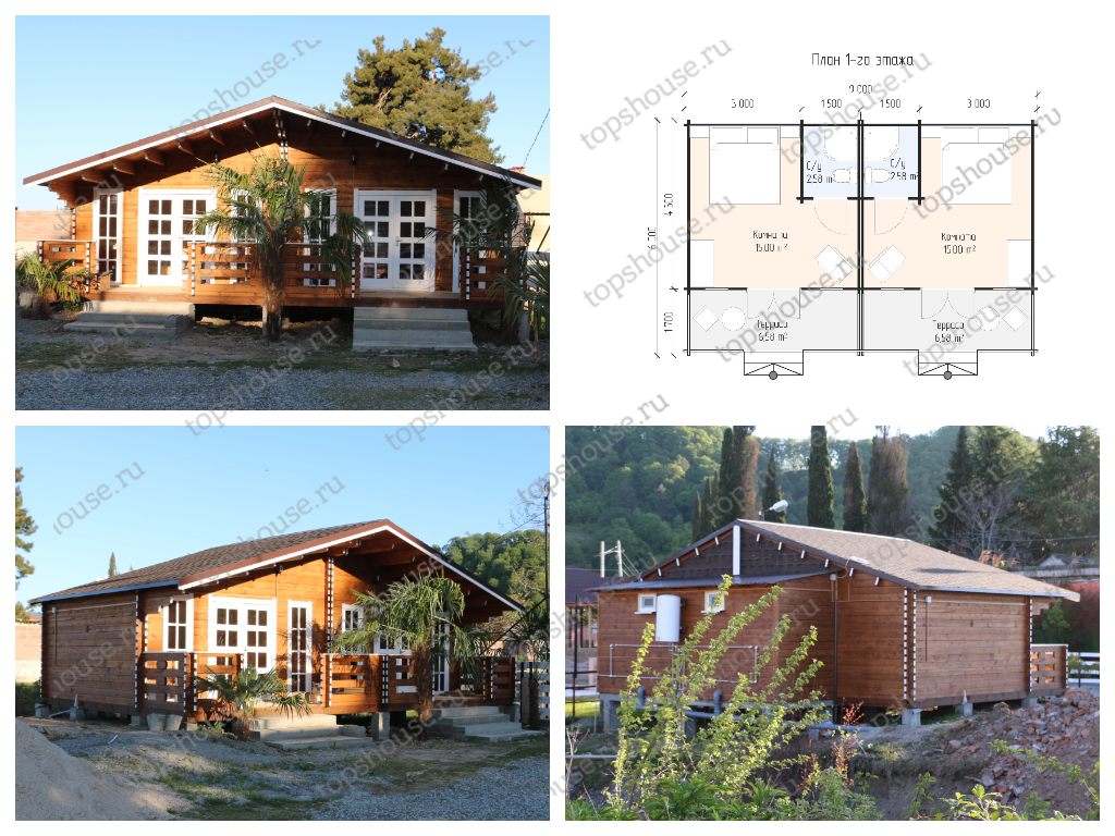 Пляжный дом на две семьи «Счастливы вместе». 5894
