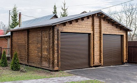 Гаражи из бруса