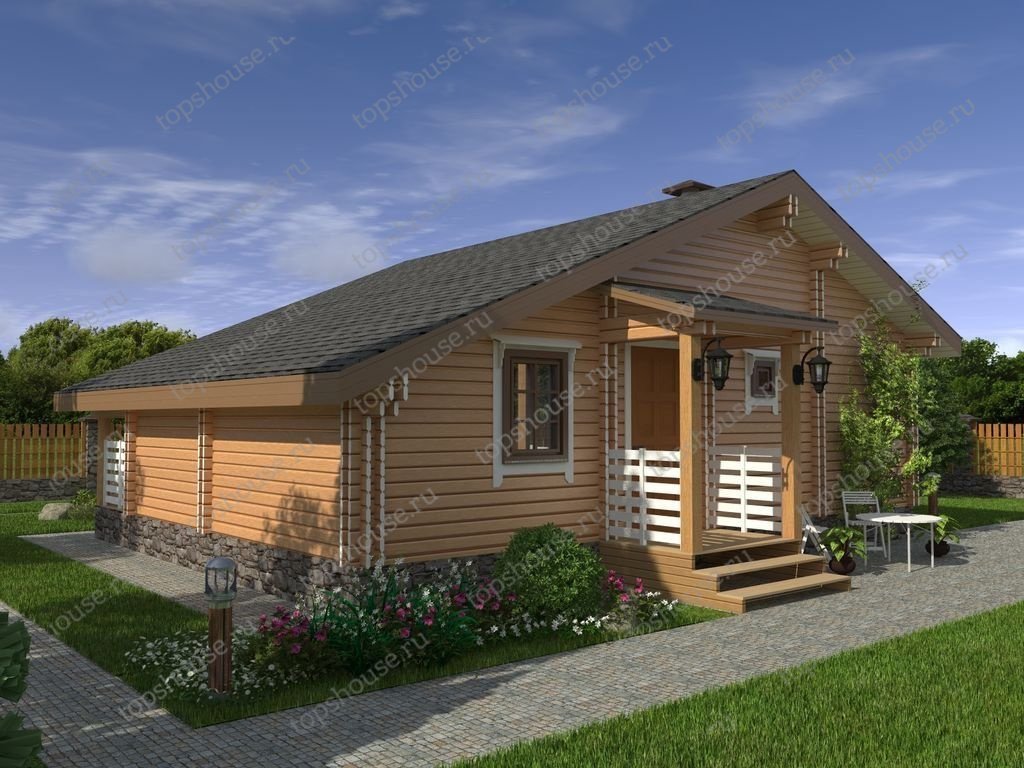 Тёплый дачный дом «Скандинавия». 5014