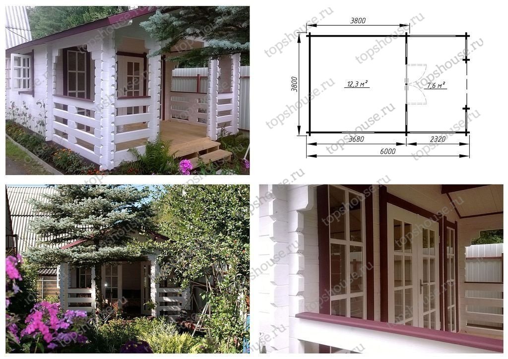 Садовый домик эконом класса «Эталон плюс». 3102