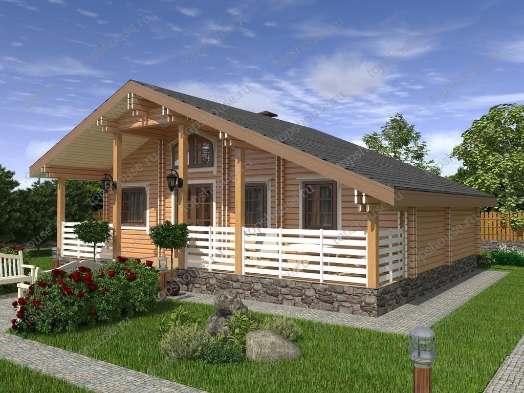 Тёплый дачный дом «Скандинавия». 5012