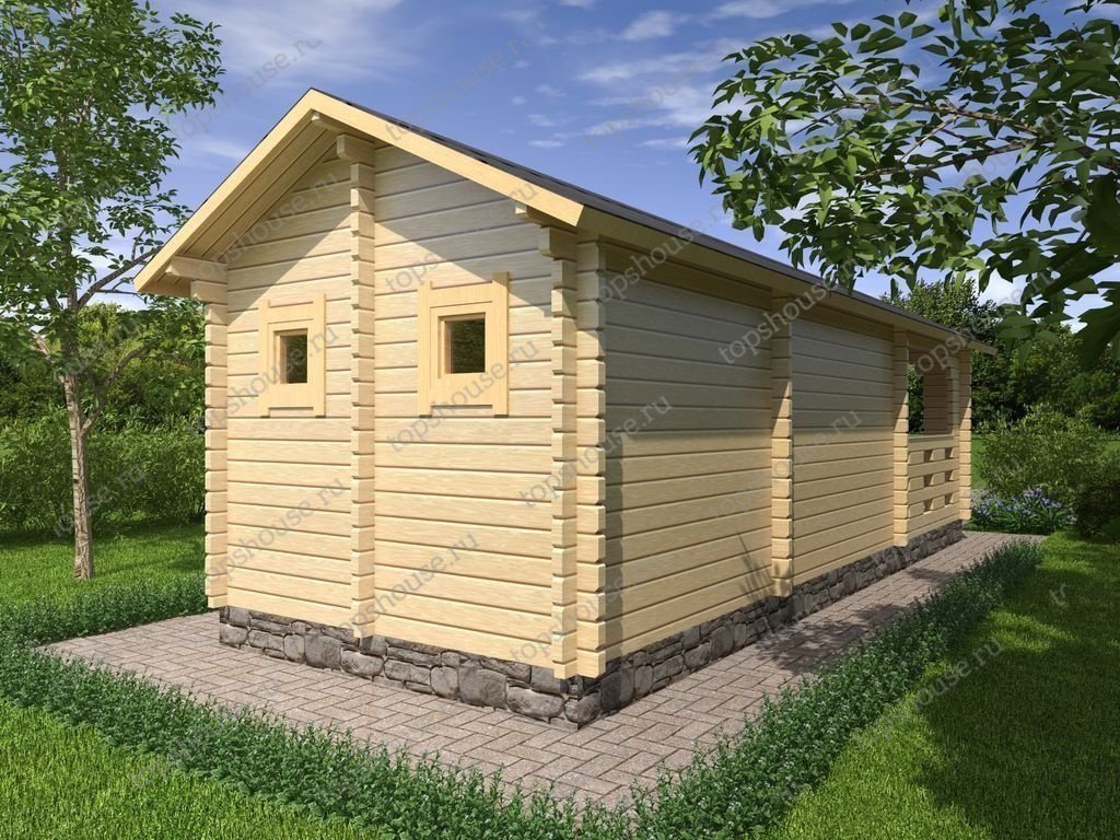 Баня из бруса «Трамвай Желание». 8406