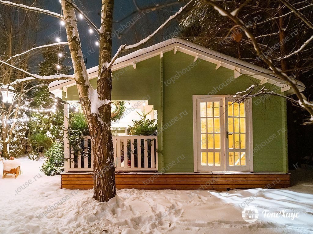 Дачный дом с мезонином «Объятия старины». 16293