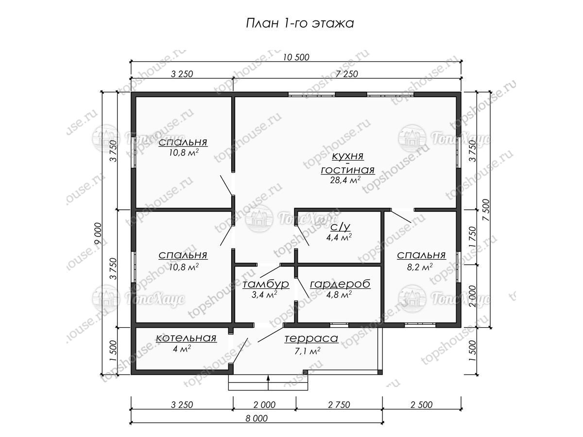 Каркасный дом ТХ-ДК290. 14553