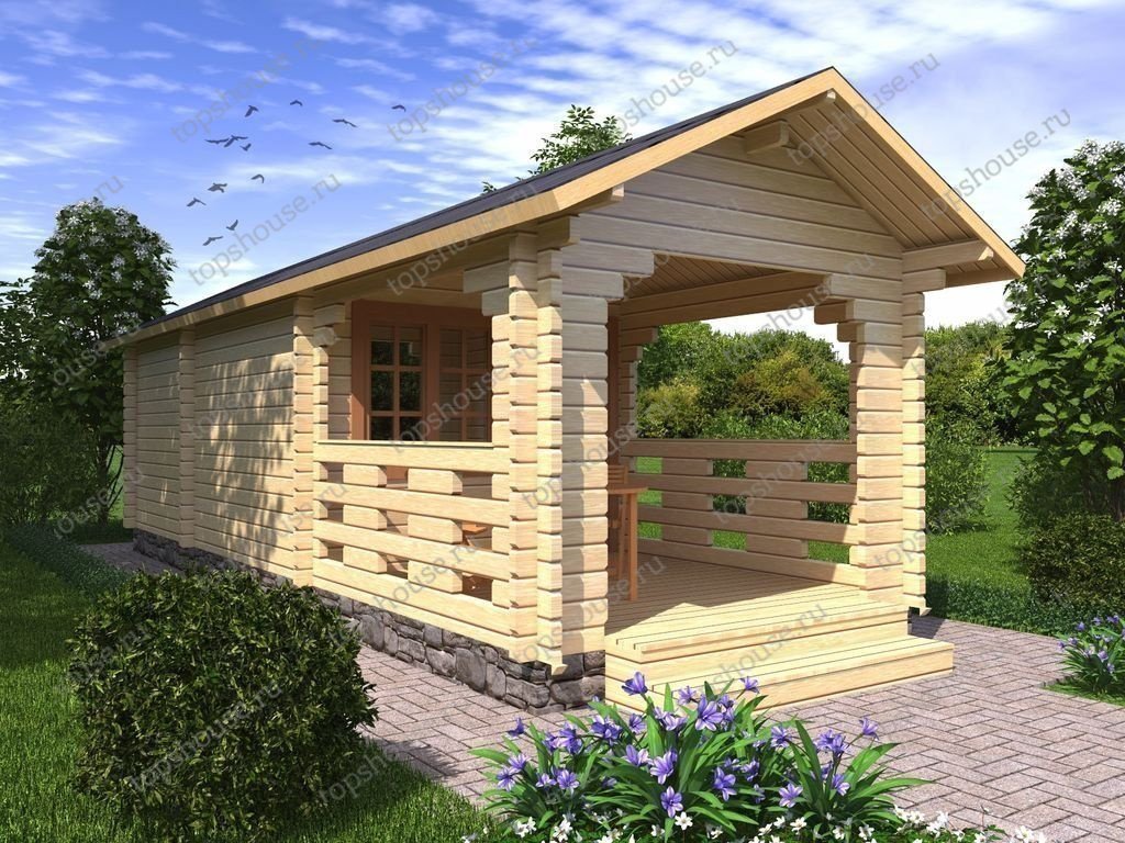 Баня из бруса «Трамвай Желание». 8405