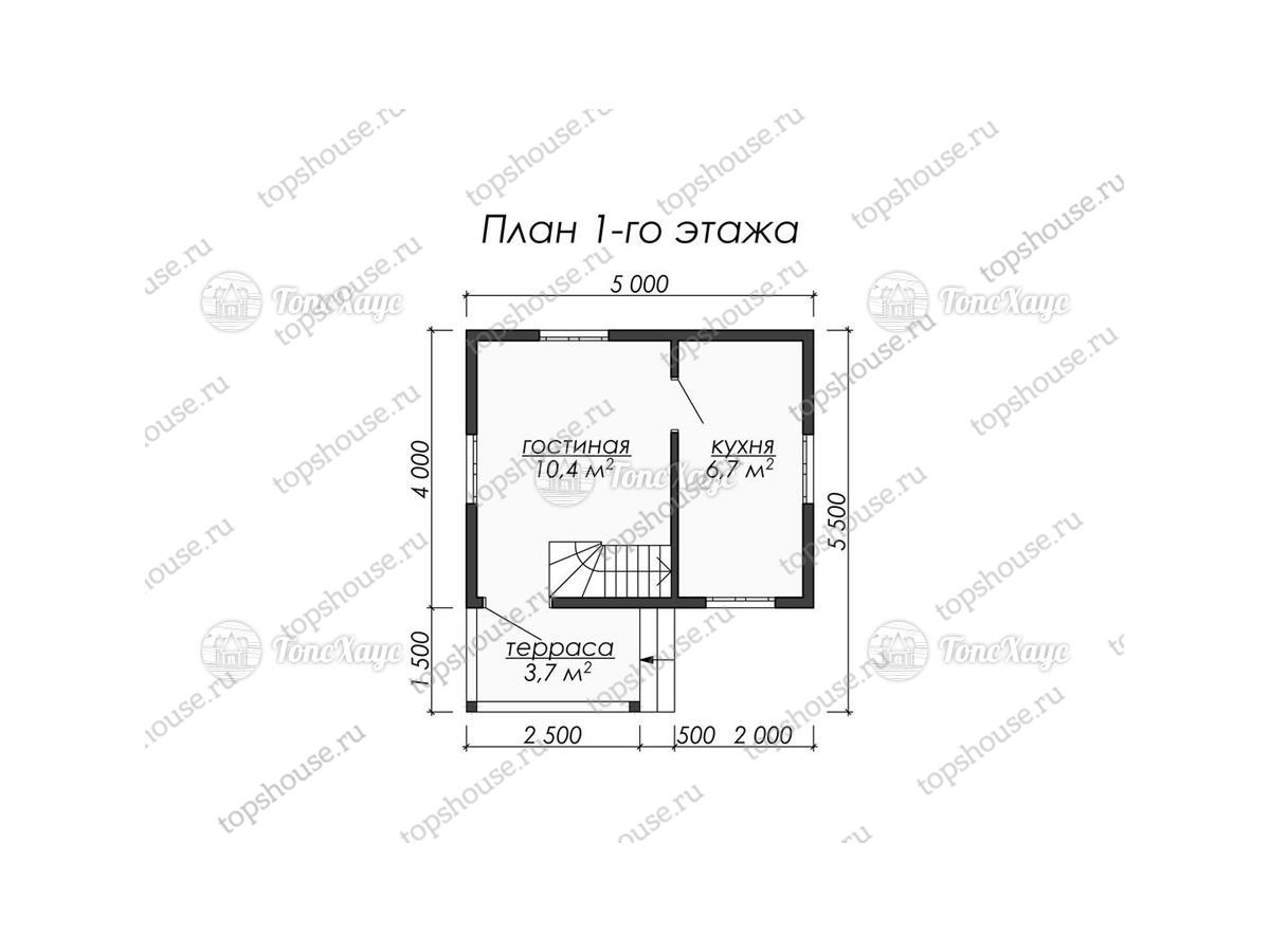 Каркасный дом ТХ-ДК036. 14440