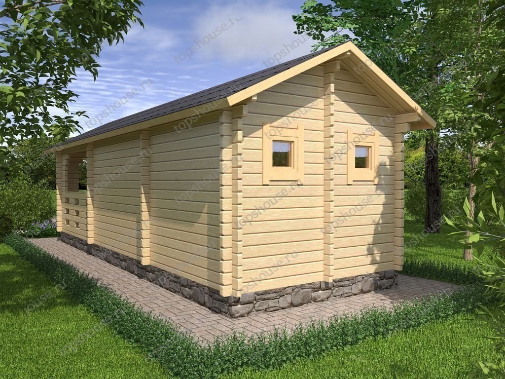 Баня из бруса «Трамвай Желание». 8407