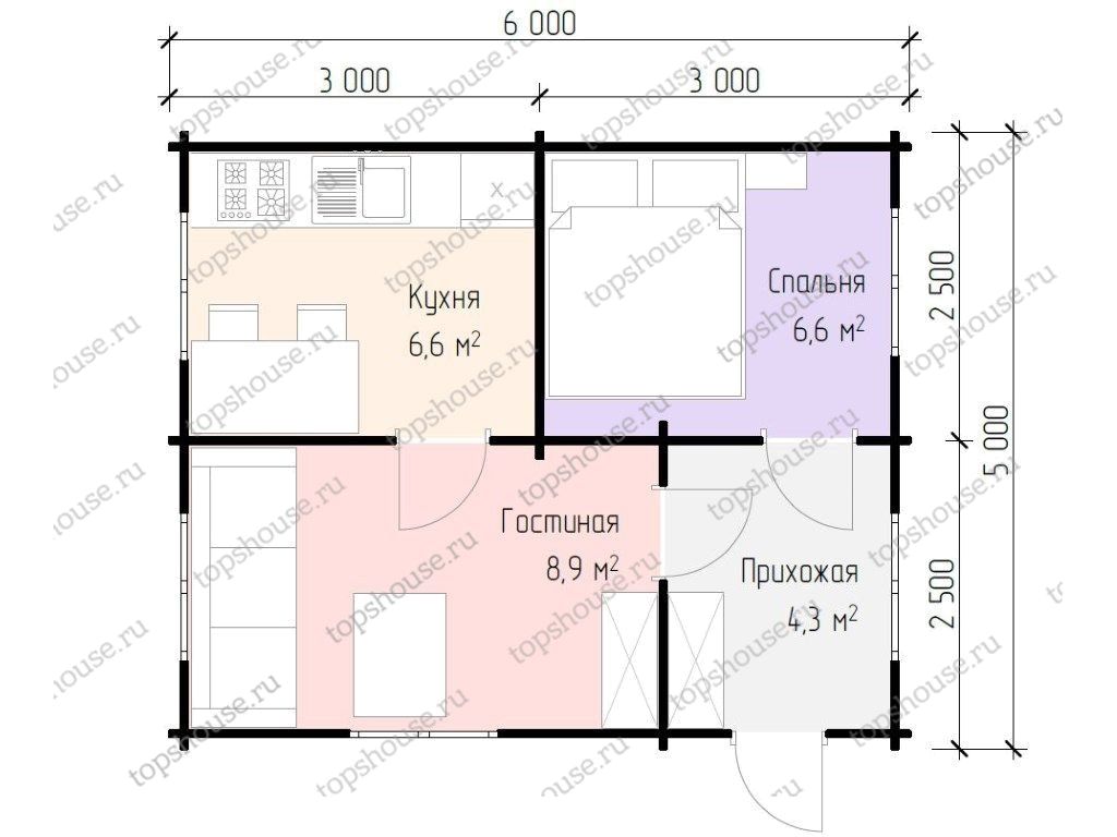 Дачный дом «Топ-Дом». 5096