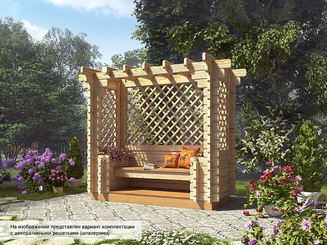 Беседки для дачи недорогие под ключ — купить, фото и цены, проекты ...