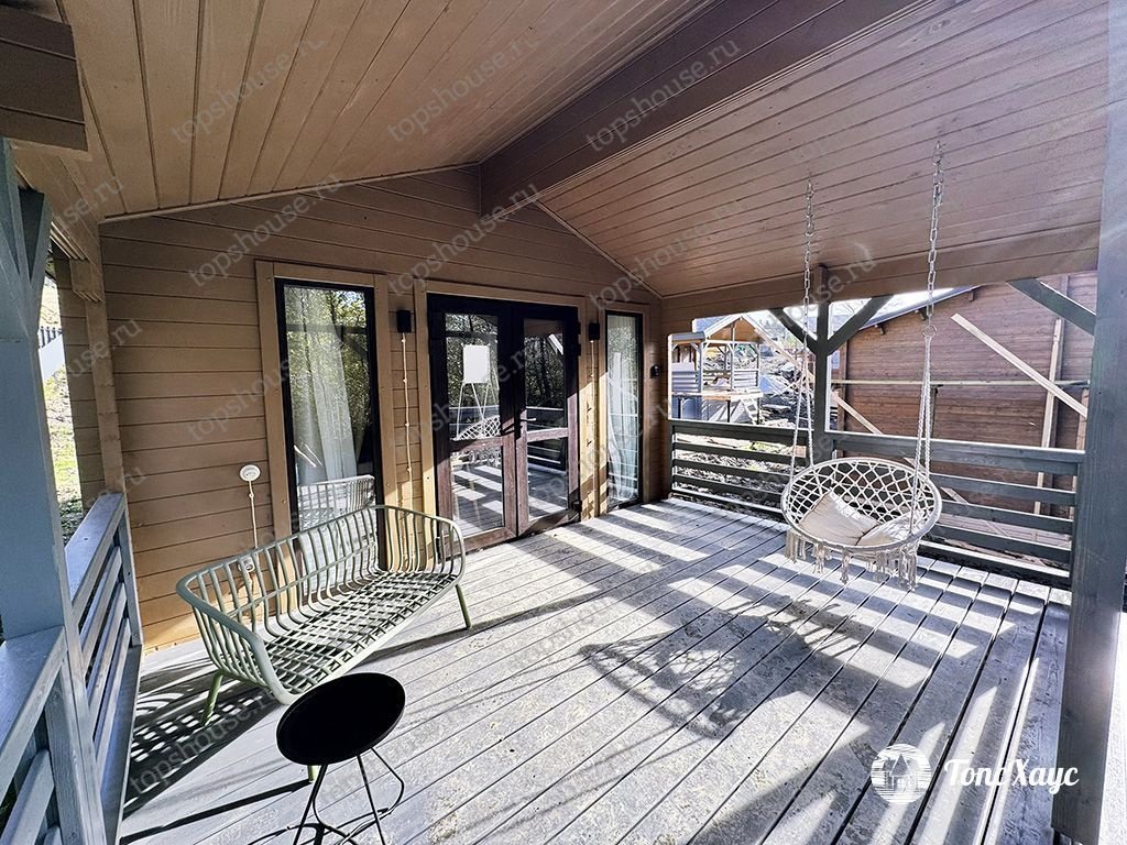 Садовый домик из бруса «Пляжный». 16280