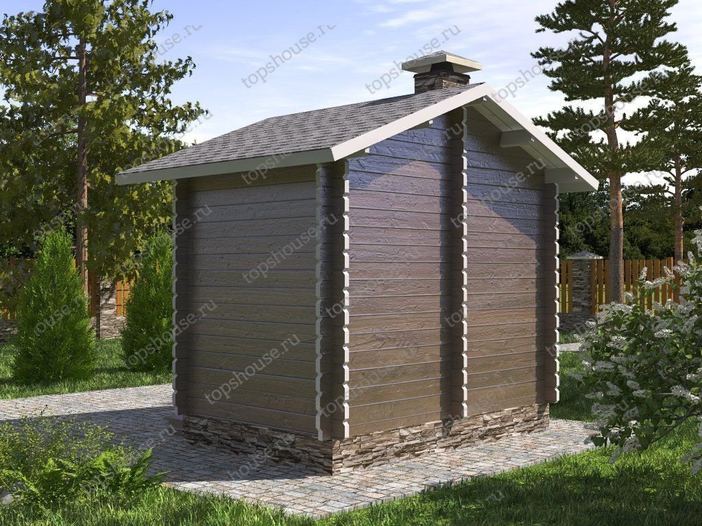 Мини-баня 3 x 2 «Малютка». 5640