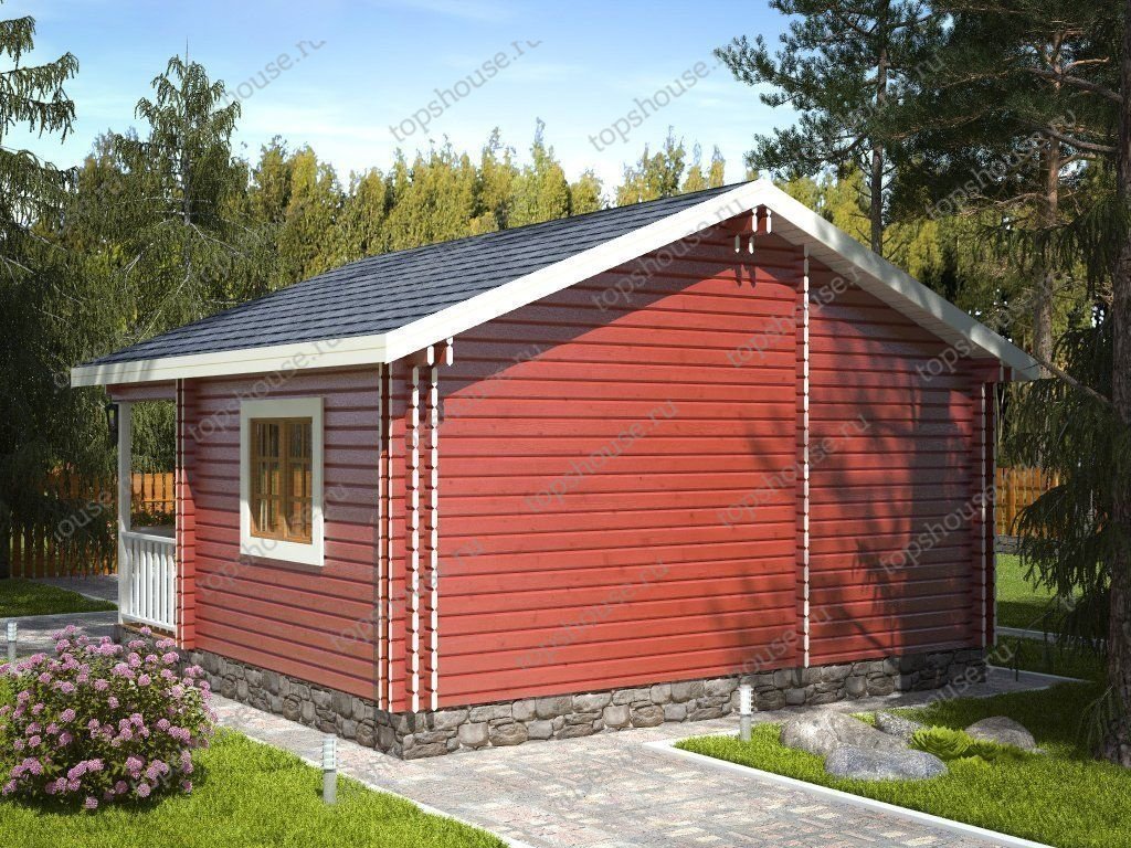 Одноэтажный тёплый дом «Эко-Идеал». 6231