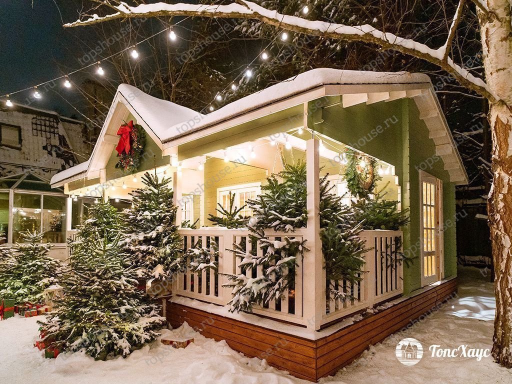 Дачный дом с мезонином «Объятия старины». 16292