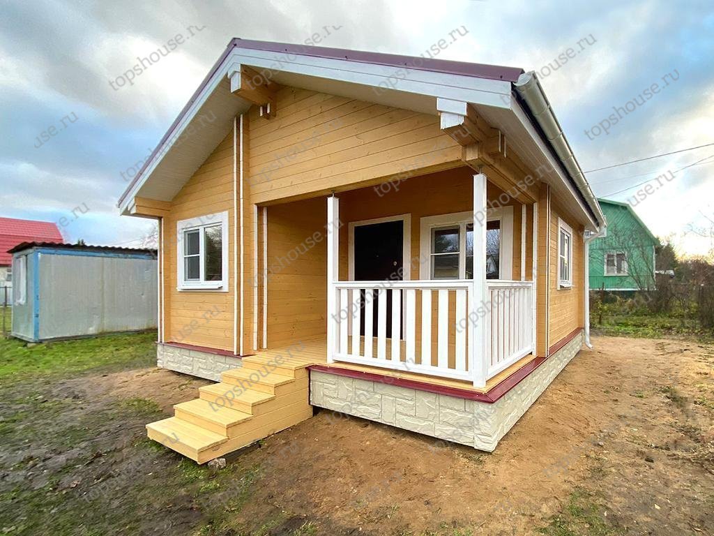 Одноэтажный тёплый дом «Эко-Идеал». 12076