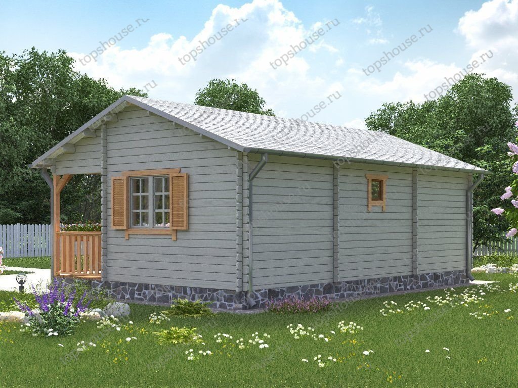 Дачный дом с мезонином «Объятия старины». 12521