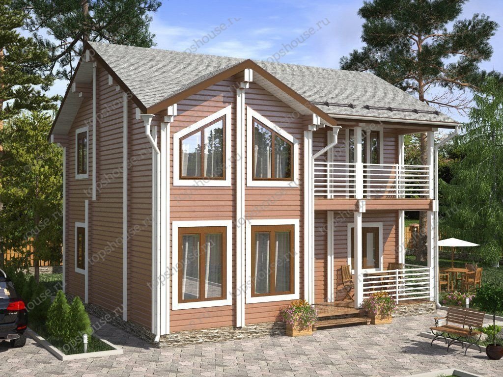 Двухэтажный теплый дом «Простая роскошь». 6302