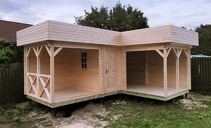 Беседки для дачи угловые