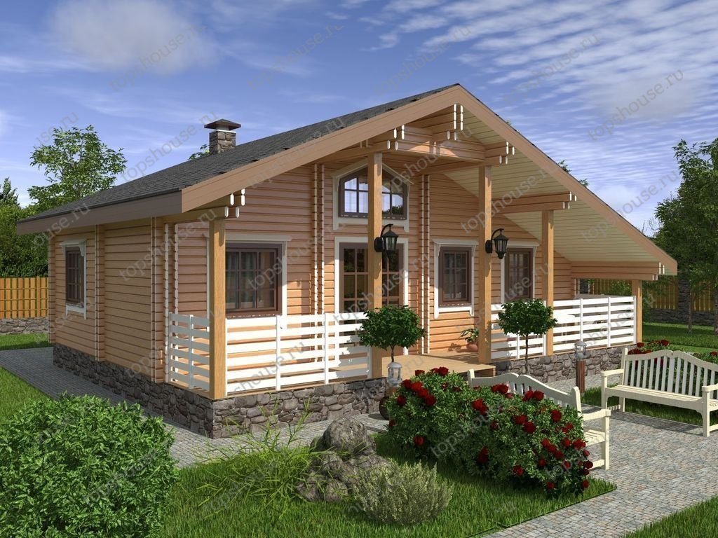 Тёплый дачный дом «Скандинавия». 5016