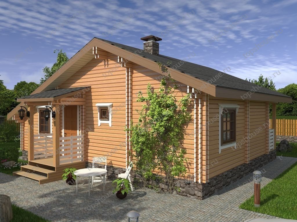 Тёплый дачный дом «Скандинавия». 5015